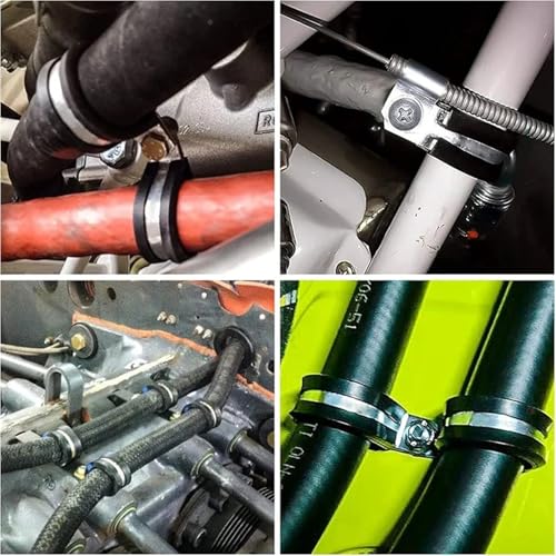 Abrazaderas de cable de acero inoxidable con pulido premium para tuberías 6