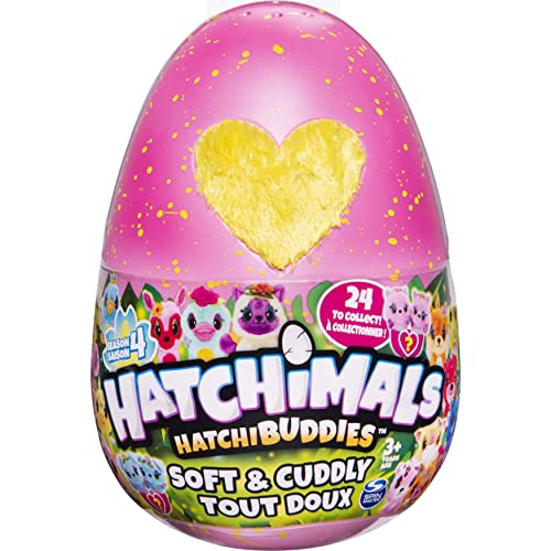Preisvergleich Produktbild Hatchimals Plush 6056664 CollEGGtibles Kuschelplüsch in pinkem Ei