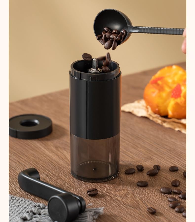 Manual Coffee Grinder Portable Grinder Home Outdoor Travel Hand Crank Coffee Grinder Adjustable Bean Grinder