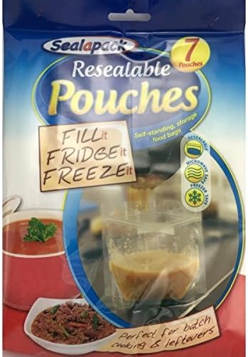 Sealapack - Reusable Food Pouches Pack Of 7 - Fill It Fridge It Freeze It