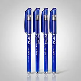 Kit 4 Caneta Apagável Mágica Ponta Fina 0.5mm Azul Fantasminha Canetas Que Apaga