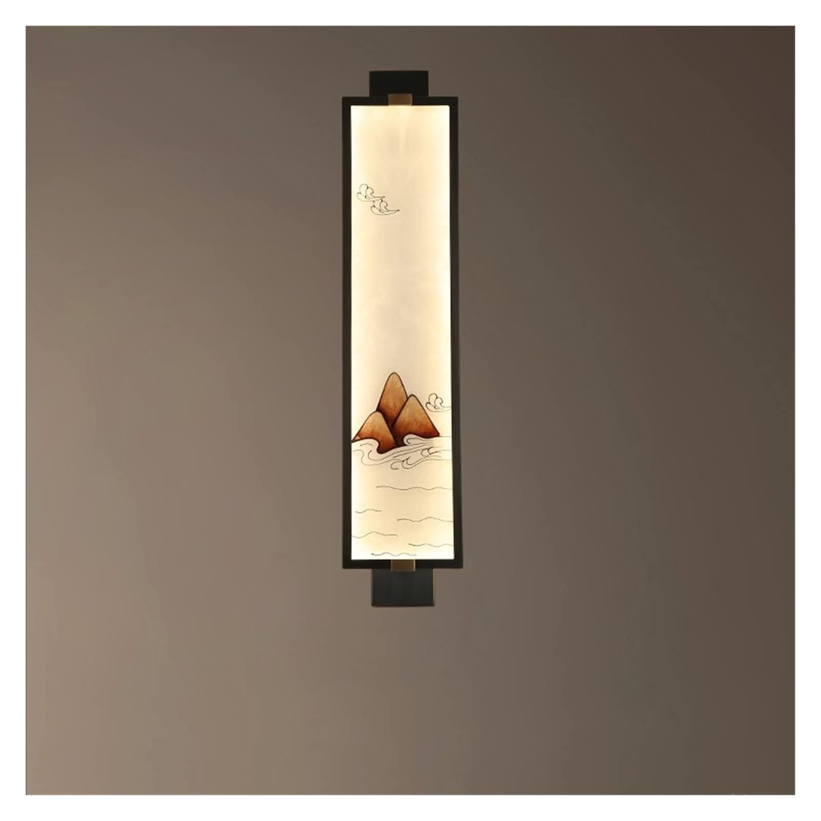 ZTCHSENZT Wall Sconces, Modern LED Wall Lamp Bedroom Bedside Home Interior Classical Decoration Lights Corridor Sconce Background Lantern Fixtures,White-L14CM H55CM
