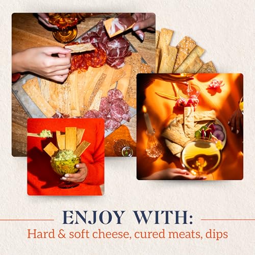 Firehook Sea Salt Crackers – Artisan Baked, Uniquely Crunchy, Baked with Simple Ingredients – Organic, Non-GMO, Kosher – 8 oz Box