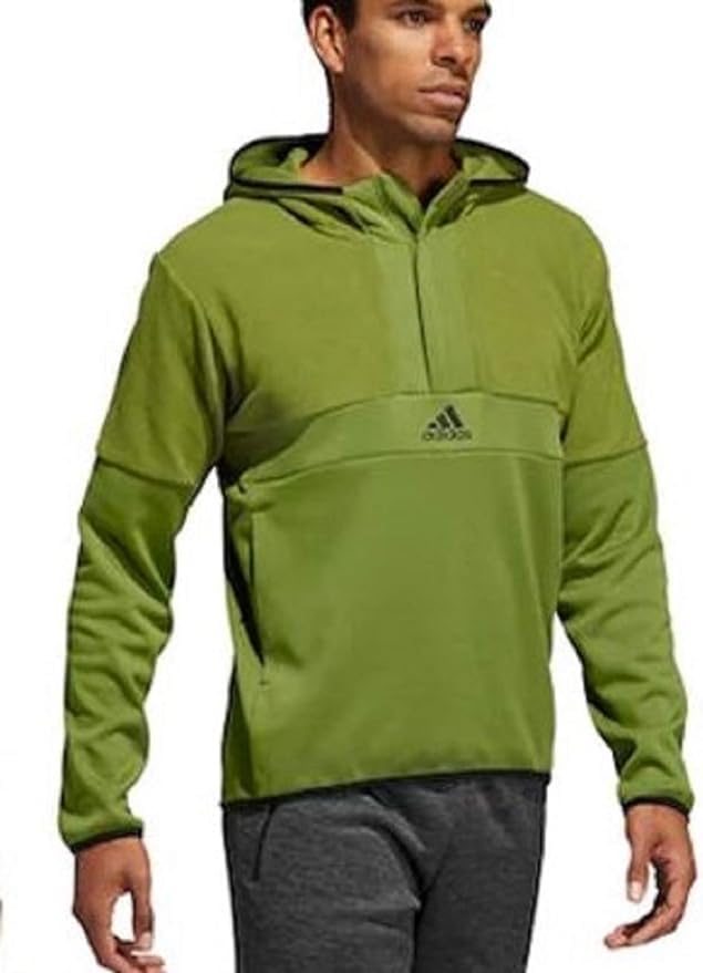 adidas Men's Sport ID Zip Track Top, Tech Olive Black, X