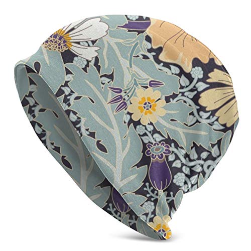 Preisvergleich Produktbild Multifunktionale Beanie-Mütze, Strickmütze, modisch, Outdoor, Slouchy, Beanie, Totenkopf, Kopfbedeckung, Sunny Garden mit Mohnblumen-Hecken