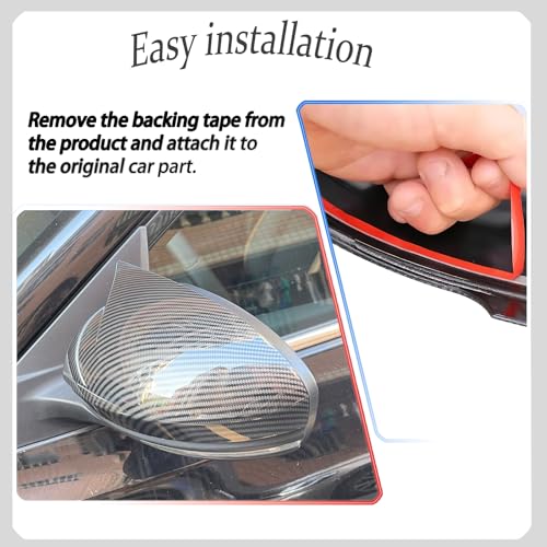 Image of Side Mirror Cover,for Nissan Sentra 2020-2025 /Nissan Altima 2019-2025, Carbon Fiber Side Rear Mirror Covers Body Kit Accessories for Cars.