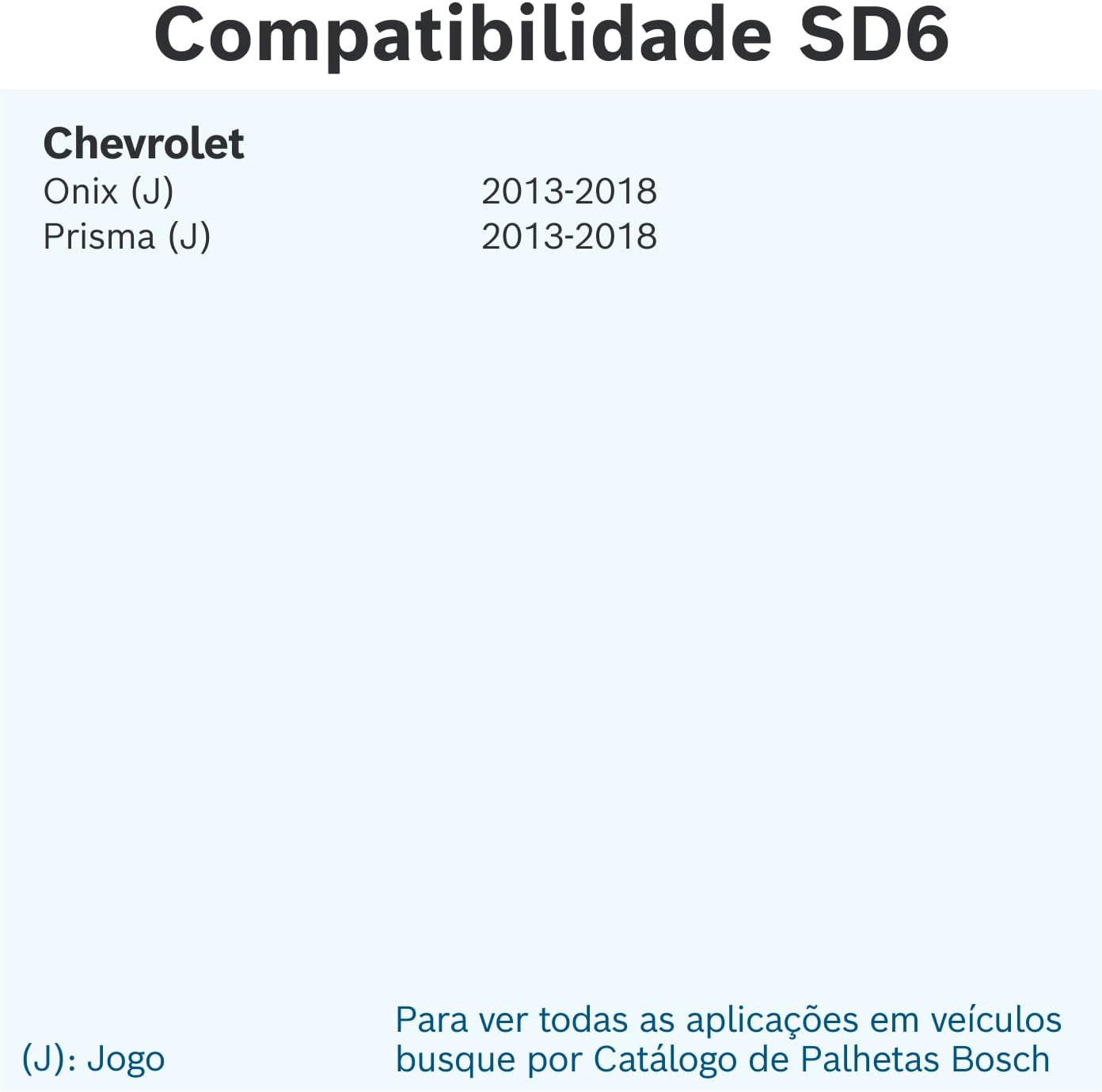 Bosch Jogo de Palhetas Dianteiras Aerofit SD6 para Limpadores de Para-brisa (Onix 2013 -> 2018, Prisma 2013 ->2018) com Tratamento de Grafite, 24" 600 mm e 14" 350 mm, Par