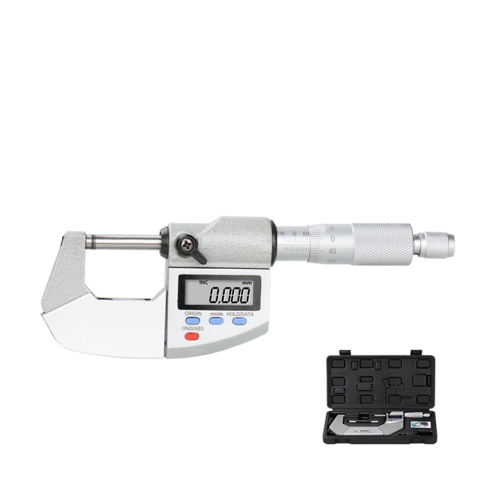 Mikrometr, Mikrometr IP65. Zewnętrzny mikrometr cyfrowy 0-25/50/75 100mm 0,001 mm Woda Oil Elektroniczna Miernik Suwmiarca(0-25mm)