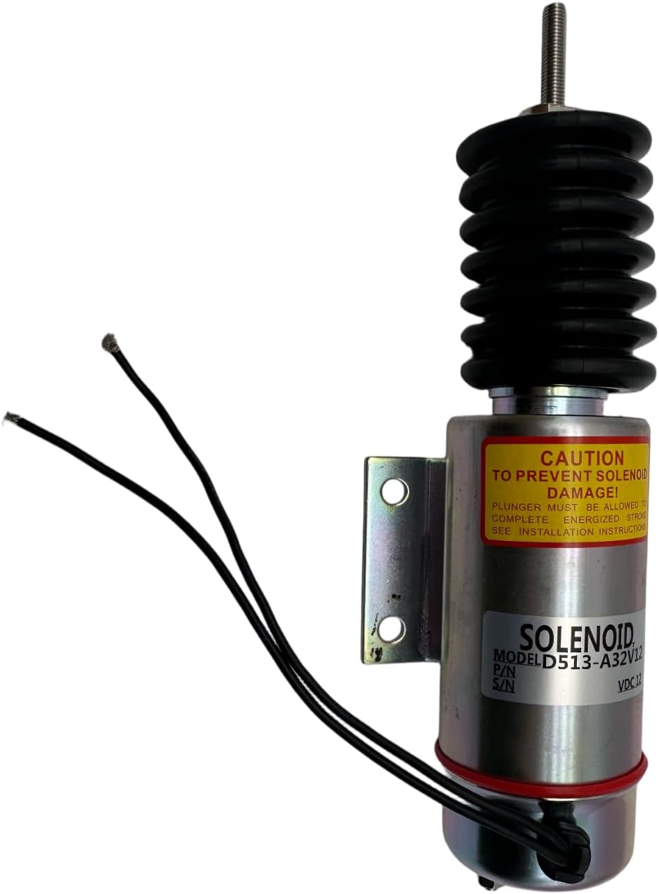 12V Throttle Solenoid GN-29073 29073 Compatible for Ford Engine Models LRG-423 LRG-425 EFI; Fits Perkins Engine Models 104-22 404D-22 404F-22 704-51