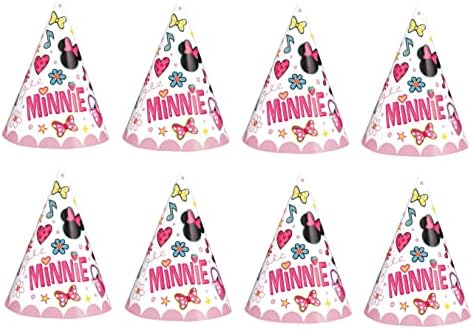 Unique Minnie Mouse Birthday Party Supplies Bundle Pack includes Party Paper Cone Hats - 24 Hats image 4