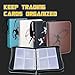 Basketball Card Binder, 4Pocket Zipper Sports card binder, 400 Double Sided Pocket Waterproof Album, Basketball Cards Display Holder, Expandable, For Gaming Cards, Yugioh, MTG and Other TCG (Orange)