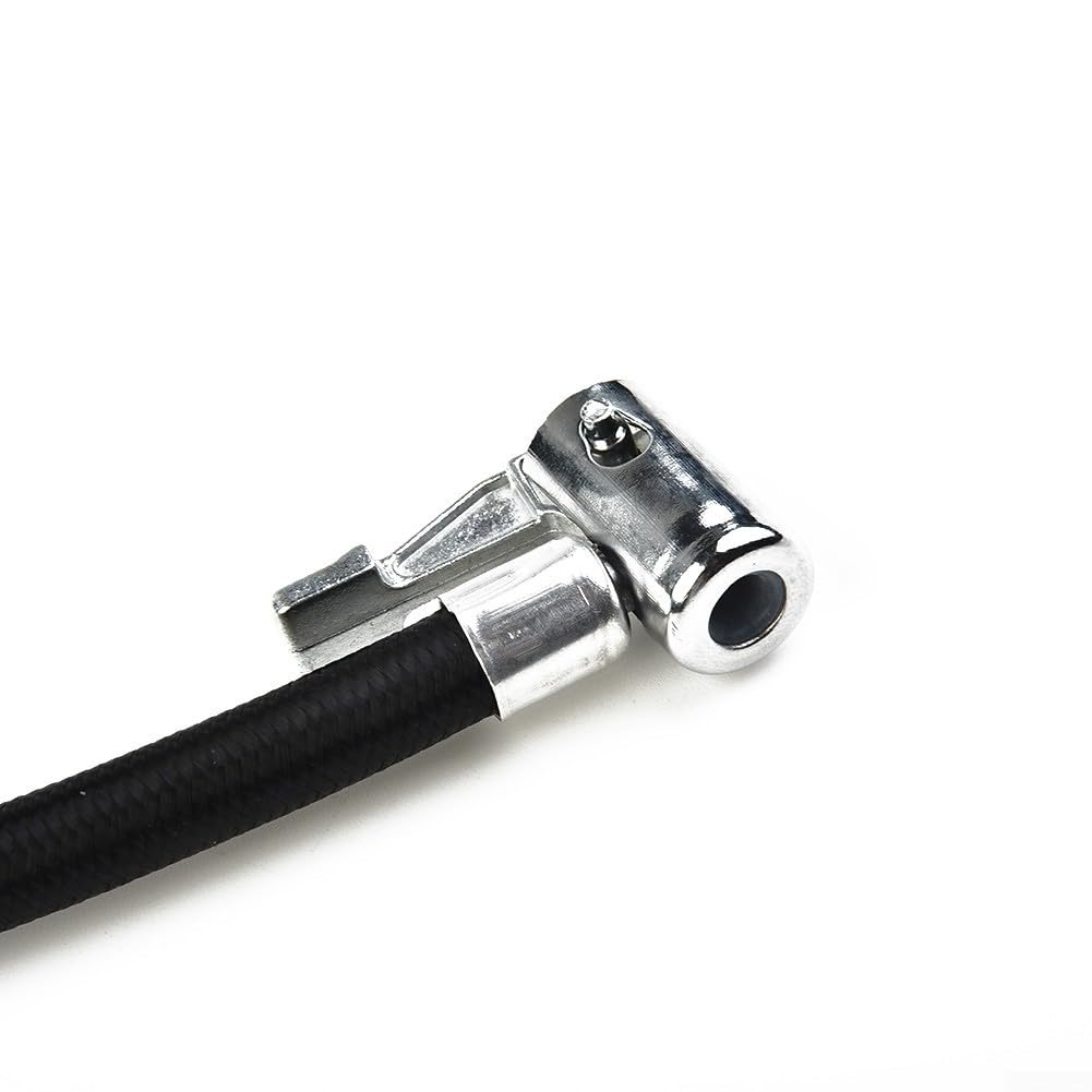 Yhenlovtt Tyre Inflator Hose Adapter with 60cm Extension Pipe and M8 Thread Connector, For Durable Rubber and Metal Construction for Car, Motorcycle and — view 4