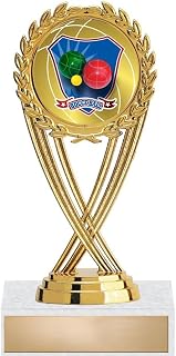 5.5" Gold Bocce Ball Trophies, Custom Olympia Bocce Ball Trophy Award