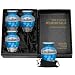 Forever Remembered Classic Blue Small Mini Cremation Keepsake Urns for Human Ashes - Find Peace and Comfort Everytime You Look At These Beautiful Urns - With Velvet Case and 4 Velvet Bags