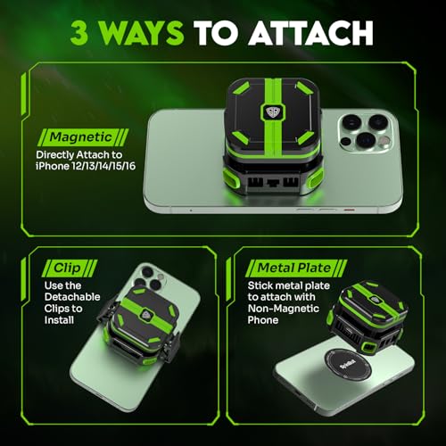 Image of SpinBot IceDot Core X1 Wireless Mobile Cooler | Portable Cooling with Detachable Battery | Smart AI, P1, P2 Mode for Temperature Control | 10W Freeze Cooling | Android & iOS Devices
