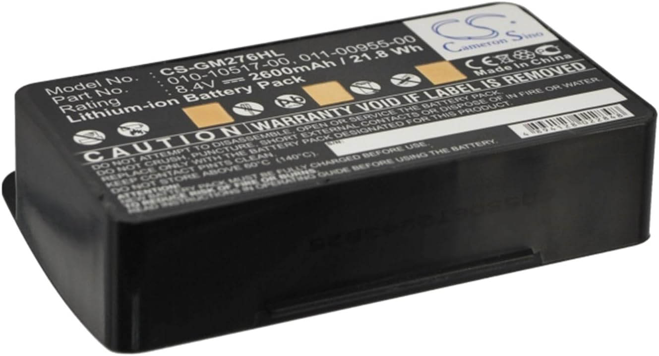 VINTRONS Replacement Battery for Garmin GPSMAP 276c, GPSMAP 296, (2600mAh),