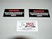 SODA VENDING MACHINE (2) Decals "WARNING: Being monitored on security system"