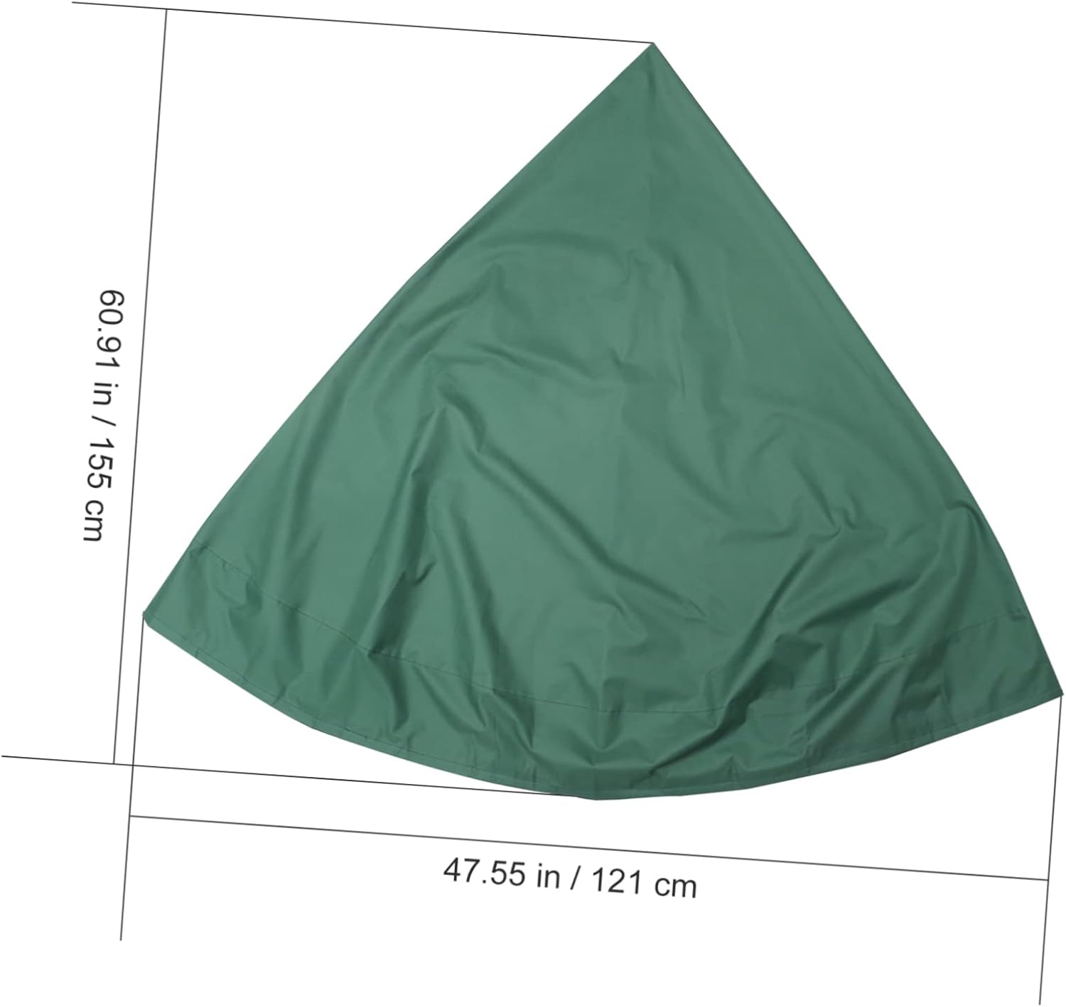 Weather-Resistant Garden Fountain Cover with Uv Protection Thickened Oxford Cloth for Outdoor Statue and Fountain Protection Easy Design for Freezing Months Dark Green