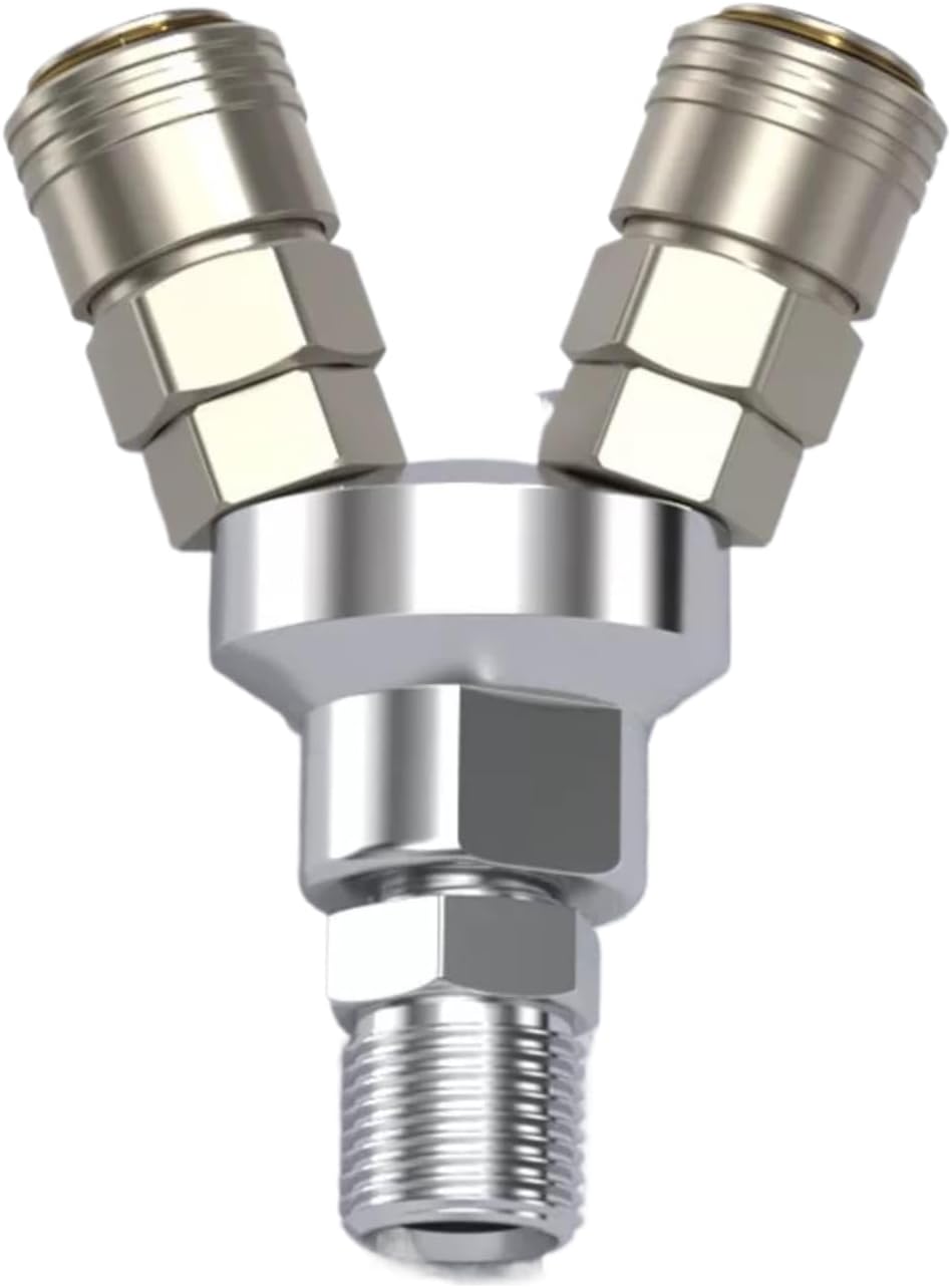 Quick Connector C Self-locking Round Two/Tee; Two-way Female+Stainless 2 to 4 Adapter | Twoway + to