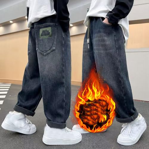 Vaqueros invierno niño para evitar que pasen frío con pantalones vaqueros polares 3