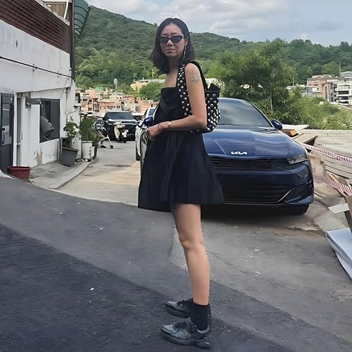 Aimery PUBLACK01 Black Studded Purses,Y2K Shoulder Bag 90S Punk Women Shouder Crossbody Bag Vegan Leather Designer Handbags Streetwear thumb #7
