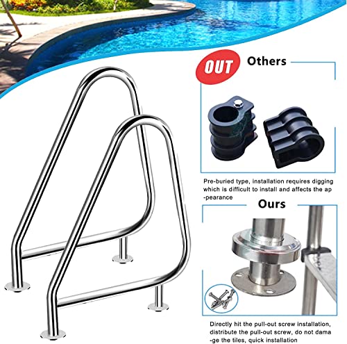 Baranda para piscina con accesorios de montaje miniatura 6