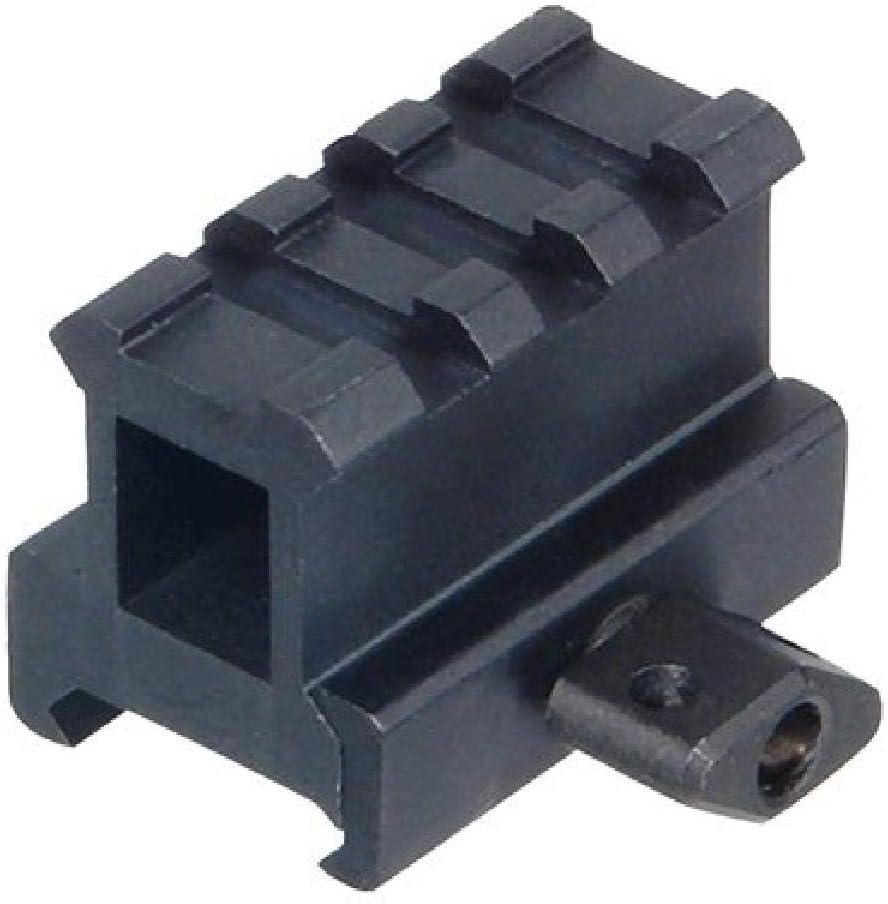 UTG Hi-Profile Compact Riser Mount, 1" High, 3 Slots , Black