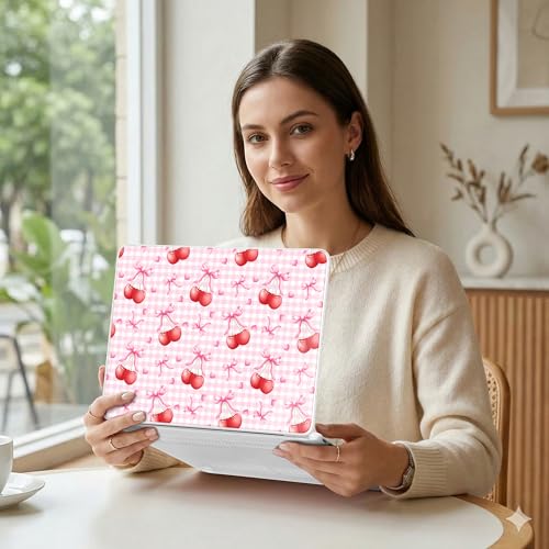 MEEgoodo Printed Case for New MacBook Neo 13 inch 2026 Release(Fit Model A3404), Laptop Hard Shell Cases with Keyboard Skin & Screen Protector & Webcam Covers, Cherry Bow Pattern by MEEgoodo - Used condition - Image 5