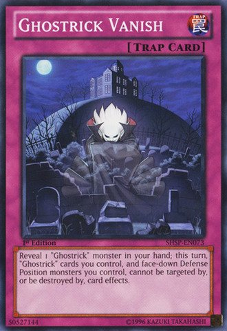Yu-Gi-Oh! Ghostrick Vanish Card - SHSP-EN073 - Shadow Specters - 1st Edition - Common - View #14