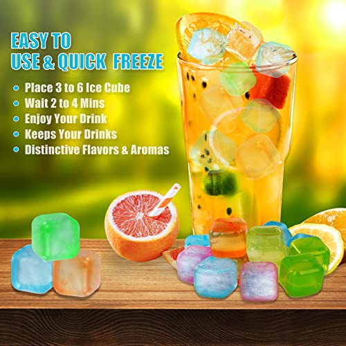 Cubos de hielo reutilizables pack 50 multicolor miniatura 3