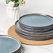 AmorArc Ceramic Plates Set of 6, 8.5 Inch Reactive Glaze Stoneware, Dessert, Salad, Appetizer, Small Dinner Plates, Microwave, Dishwasher Safe, Scratch Resistant Dishes Set for Kitchen
