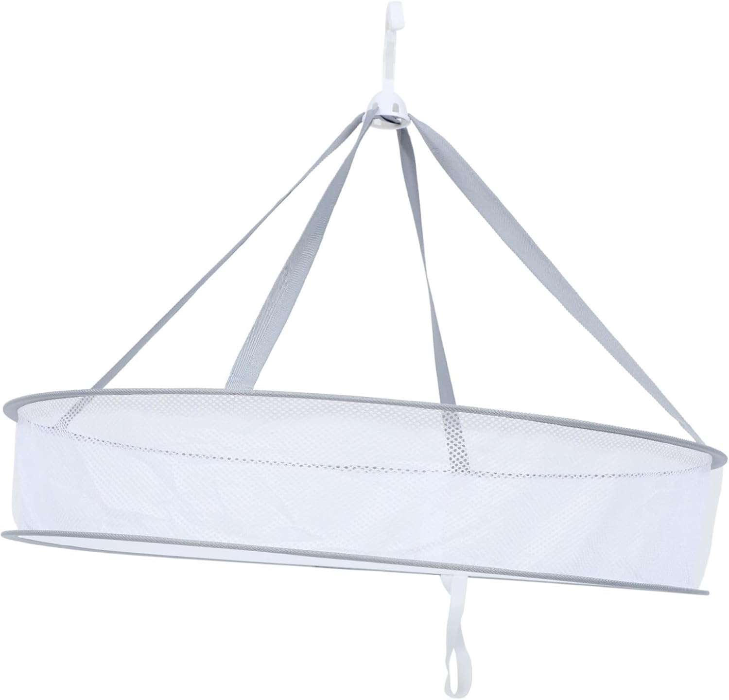 Amosfun Collapsible Bathroom Basket Foldable Hanger Indoor Clothes Drying Rack