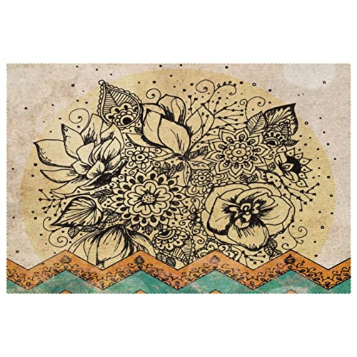 Sets de table en forme de fleur de haute qualité pour décoration de table raffinée