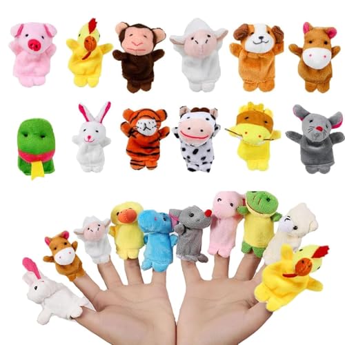 12pcs Finger Puppets for Toddlers Finger Puppets to Tell Animal Stories or Nursery Rhymes Lifelike and Cute Animal Designs for Birthday Party Favors ChildrenS Day Gifts Classroom Rewards