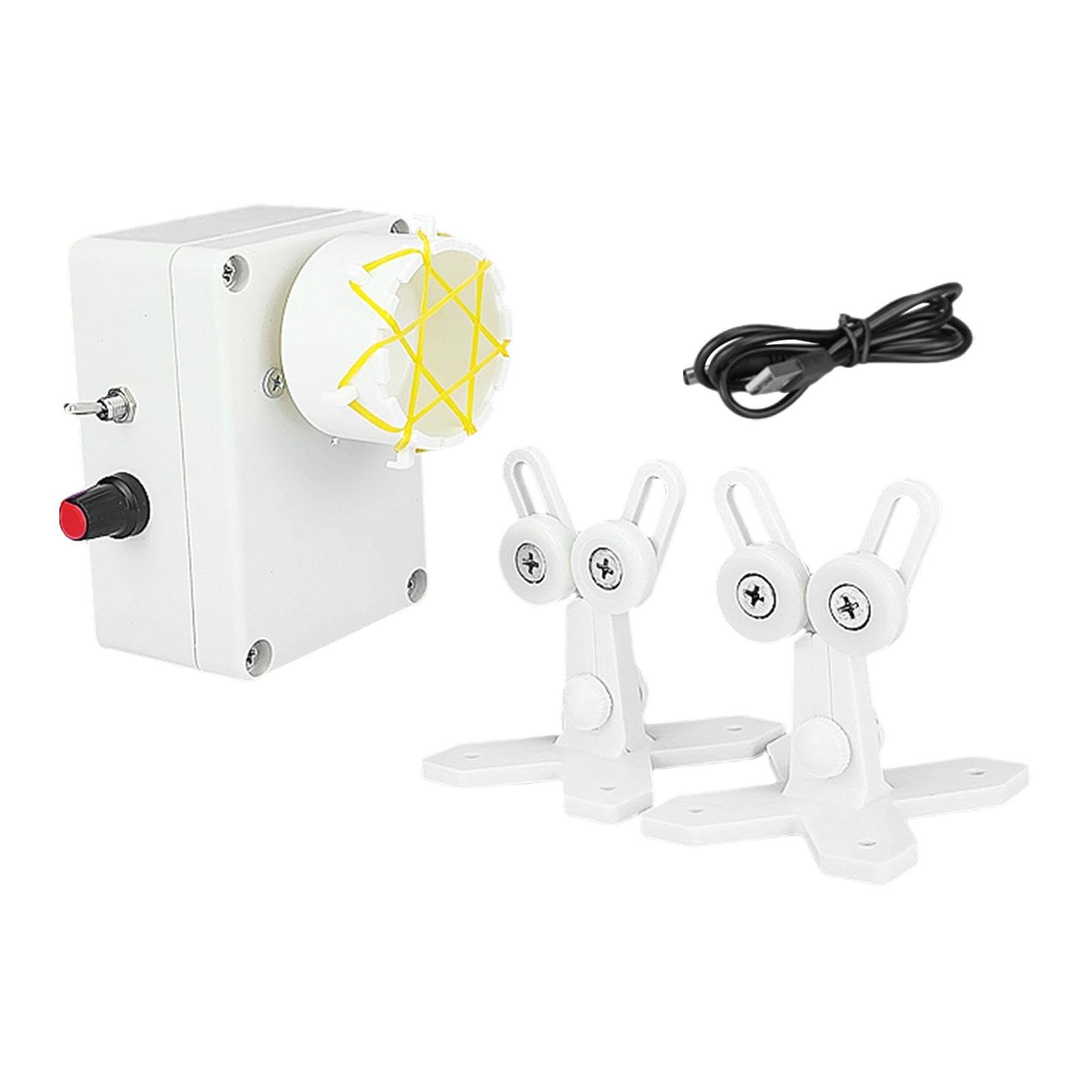Equipment for Fishing Rod Building Winding And Epoxy Painting with Repair Kit, White 2 Brackets
