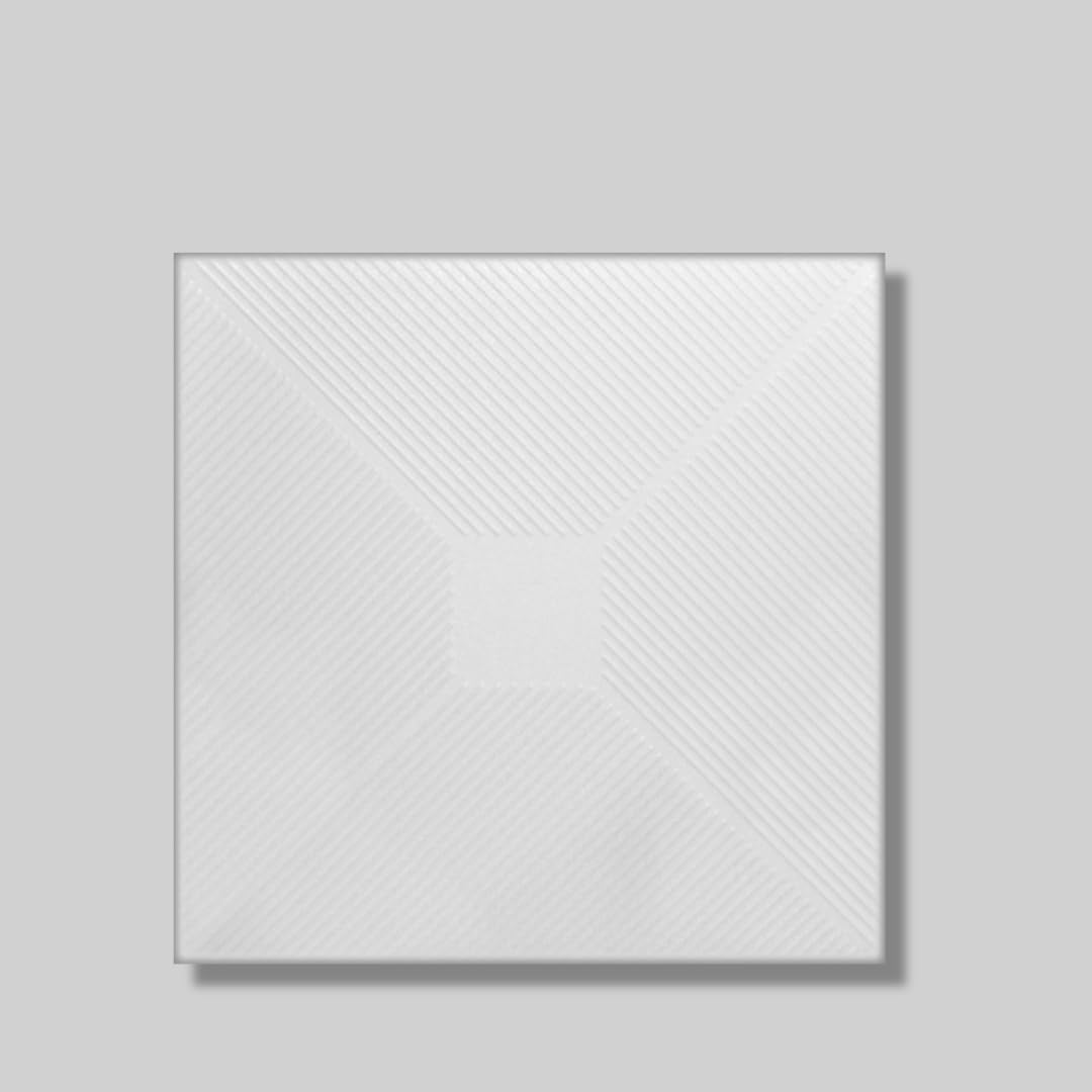 Decorative Ceiling and Wall Panels 2m2 (21.52 sqft) - 8 Panels (White 10)