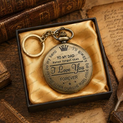 Image of Antique Bronze Pocket Premium Vintage Theme Metallic Home Key Chain & Key Rings | Best Gift for Men, Woman, Boys & Girls on their Special Occassions