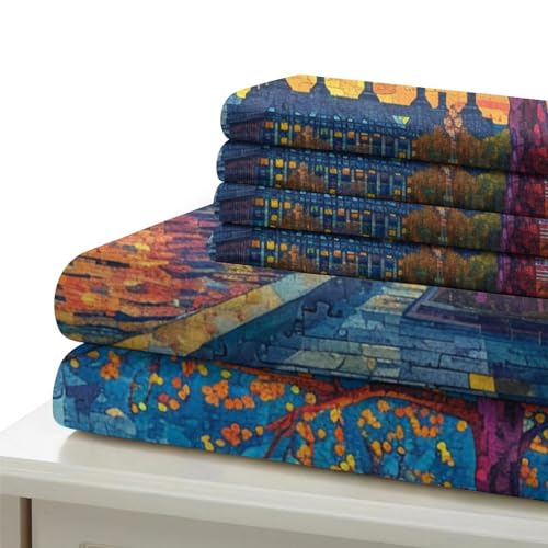 Parure de lit enfant Londres en microfibre 200x200 pour une chambre d'ado moderne - 6
