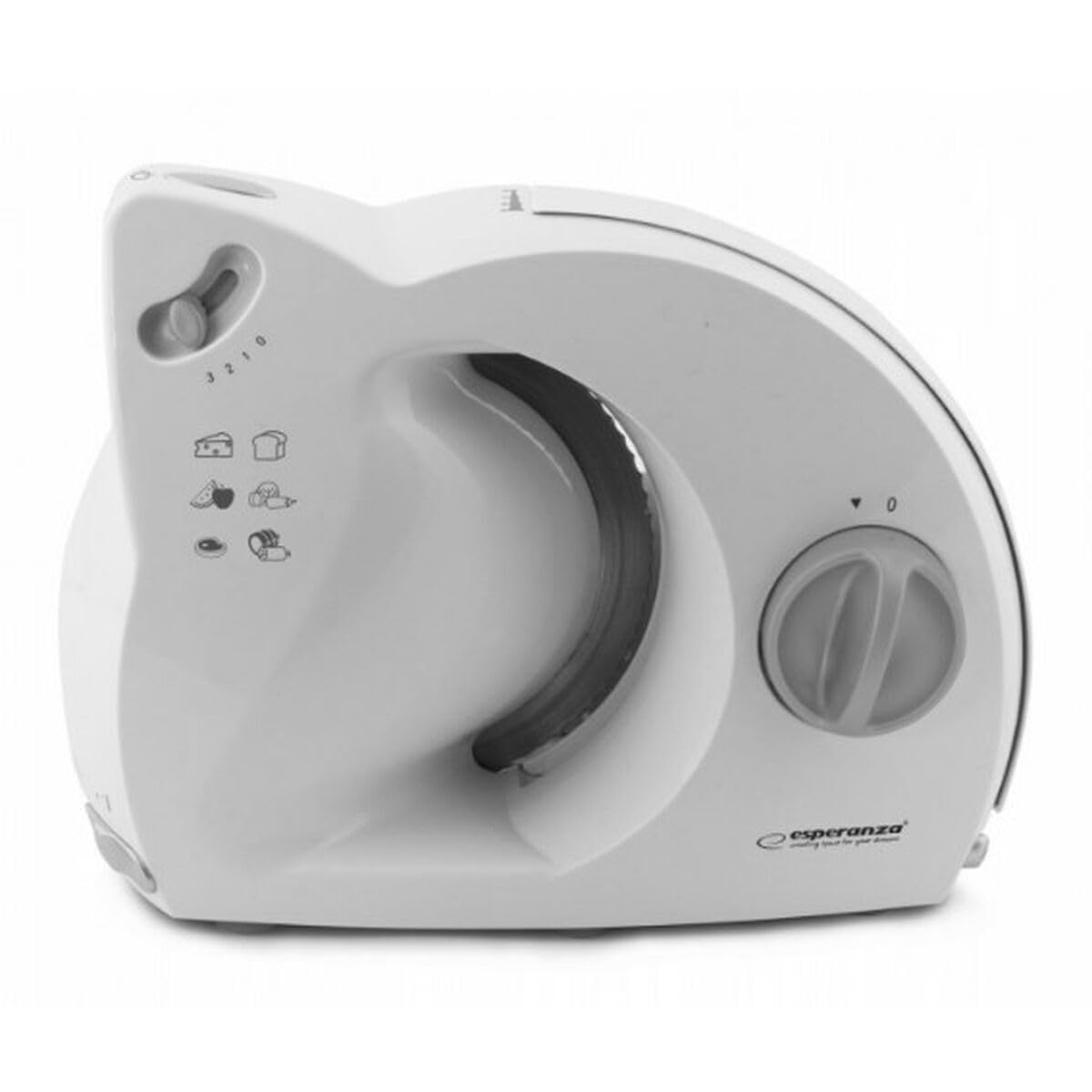 Esperanza Affettatrice per pane, carne, formaggio frutta e verdura, 150 W