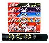 DC Crafts Nation Child Resistant Protector with Skunk Brand Variety 1.25 Flavored Rolling Papers 5...