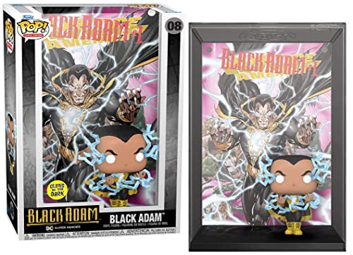 Funko Pop! Comic Cover: DC - Black Adam - Brilla en la Oscuridad - Figura de Vinilo Coleccionable - Idea de Regalo- Mercancia Oficial - Juguetes para Niños y Adultos - Muñeco para Coleccionistas