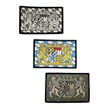 Freistaat Bavarian Bayern Flagge gewebte Morale patches mit Hakenklett auf der Rückseite mit Wappen Set