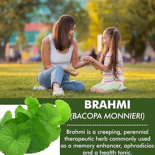 Image of Bioleaf Botanicals Brahmi Powder | 100% Pure & Natural | For Hair Growth, Scalp Nourishment & Glowing Skin | Herbal Powder for Face & Hair Masks | Chemical-Free - 100g x 3 (Total 300g)