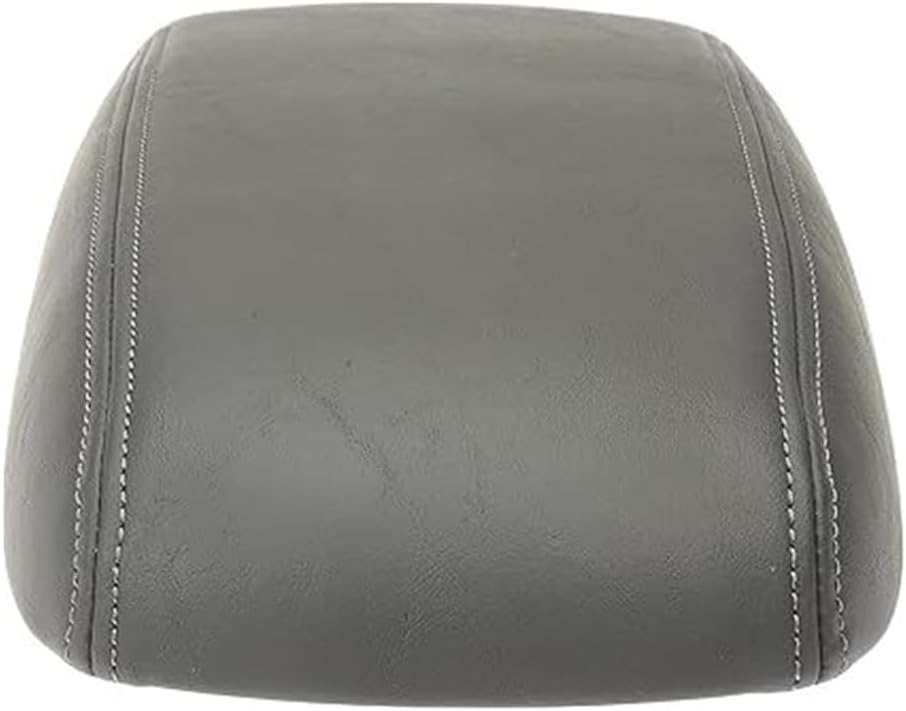 KarParts360 For Ford Escape 2003 2004 Console Lid | Plastic; Leather | Gray Color | Screw On Attachment Method | 2.25 Inches Depth | 7.5 Inches Strap Width | 0.27 Inches Thickness | For 3L8Z7806024AAC