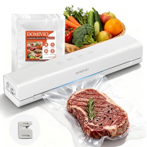 Vacuum Sealer Machine for Food, 4-in-1 Functions with 20 Vacuum Bags (20x30cm) - Dry & Wet Modes...