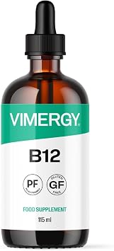 VIMERGY Liquid Vitamin B12, Naturally Sweet, 115 mL, Vegan