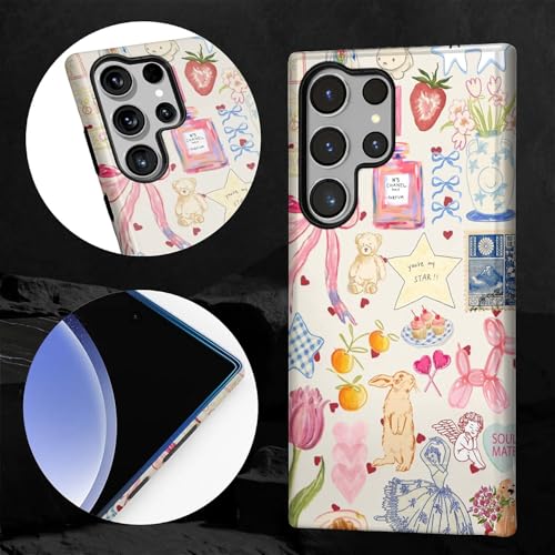 Coque Samsung S23 Ultra jolie protection antichoc patchwork