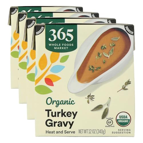 365 by Whole Foods Market, Gravy Turkey Organic, 12 Ounce (Pack of 4)