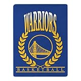 Northwest NBA Golden State Warriors Silk Touch Throw Blanket - Official NBA Licensed, Ultra-Soft Fleece | Cozy Game Day Essential for Fans, Unisex Gift, 46' x 60'