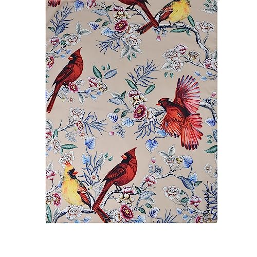 Anuschka Women's Original Printed Artwork Chiffon Scarf - Cardinal Family2